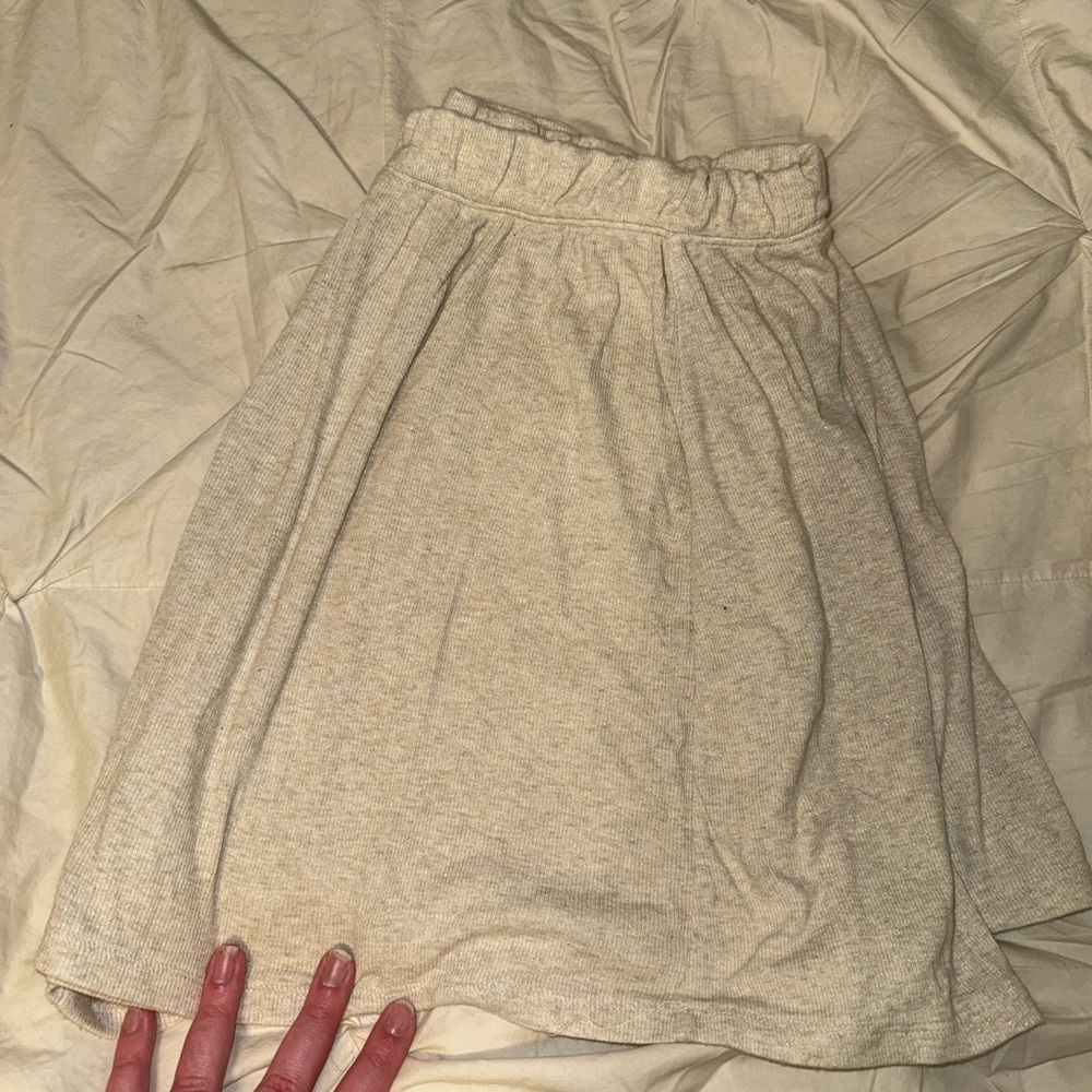 Aerie cream sparkling shorts